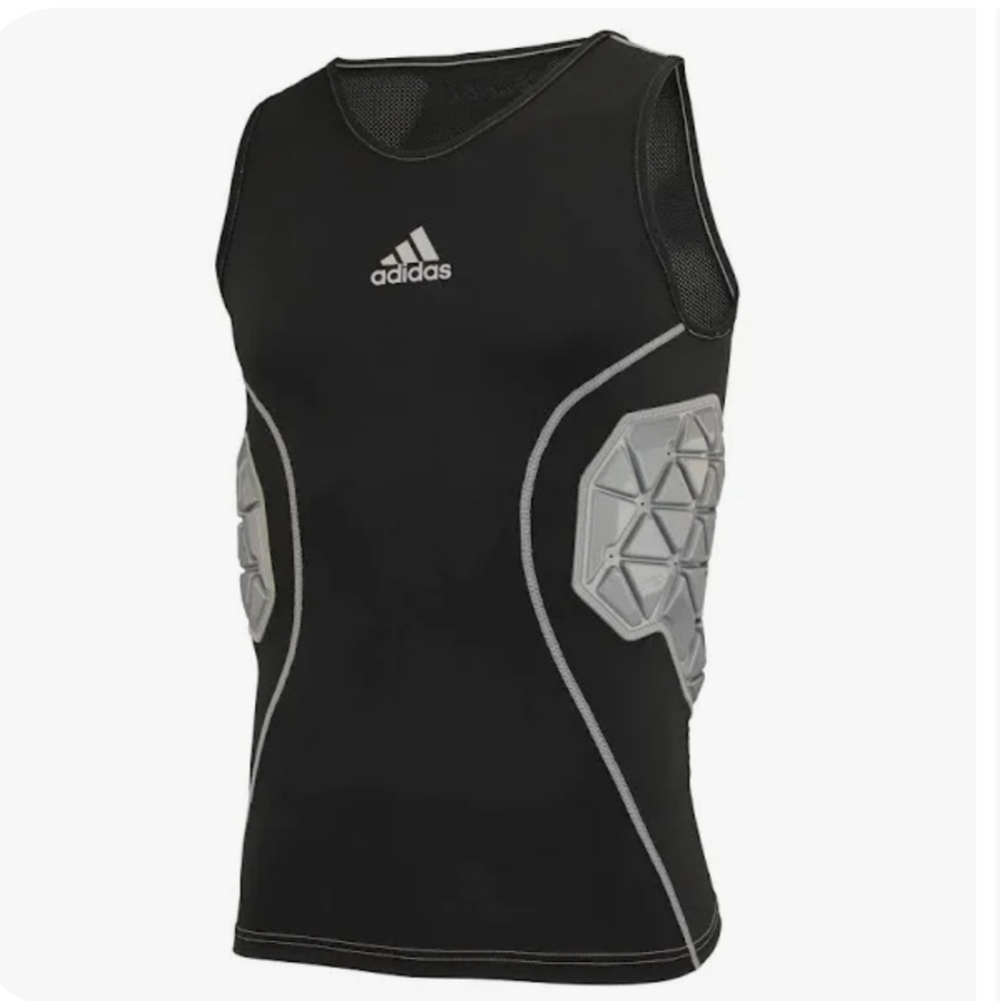 New with Tags Adidas Techfit Padded Compression Top Men's Black SZ XL